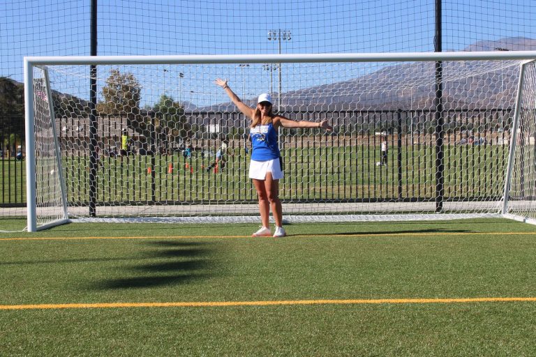 New soccer goal, synthetic turf and ball-containment netting at Beaumont Sports Park